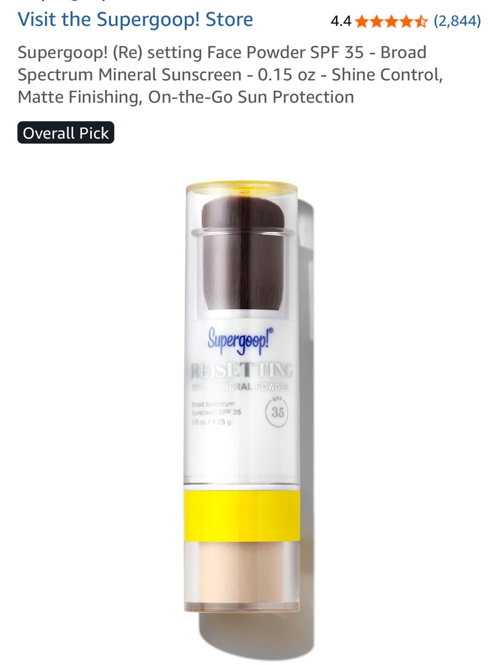 Supergoop! (Re)setting Face Powder with Brush - Picture 1 of 14